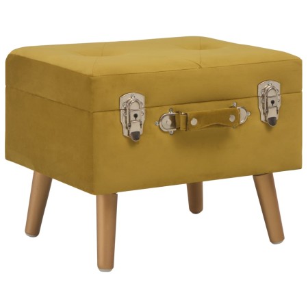 Mustard yellow velvet storage stool 40 cm by vidaXL, Benches for halls and storage - Ref: Foro24-329252, Price: 56,43 €, Disc...