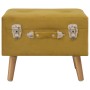 Mustard yellow velvet storage stool 40 cm by vidaXL, Benches for halls and storage - Ref: Foro24-329252, Price: 56,43 €, Disc...