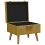 Mustard yellow velvet storage stool 40 cm by vidaXL, Benches for halls and storage - Ref: Foro24-329252, Price: 56,43 €, Disc...