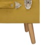 Mustard yellow velvet storage stool 40 cm by vidaXL, Benches for halls and storage - Ref: Foro24-329252, Price: 56,43 €, Disc...