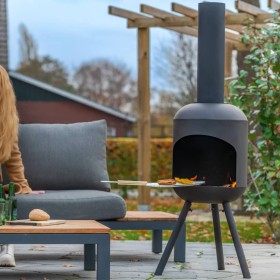 RedFire Chimenea de jardín con parrilla BBQ Fuego grande negra de RedFire, Chimeneas - Ref: Foro24-441228, Precio: 243,17 €, ...