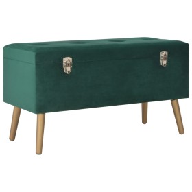 Bench with green velvet compartment 80 cm by vidaXL, Benches for halls and storage - Ref: Foro24-329929, Price: 90,99 €, Disc...