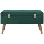 Bench with green velvet compartment 80 cm by vidaXL, Benches for halls and storage - Ref: Foro24-329929, Price: 90,99 €, Disc...