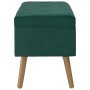 Bench with green velvet compartment 80 cm by vidaXL, Benches for halls and storage - Ref: Foro24-329929, Price: 90,99 €, Disc...