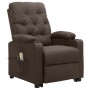 Sillón de masaje elevable de tela marrón de vidaXL, Sillones de masaje eléctricos - Ref: Foro24-3093491, Precio: 281,08 €, De...