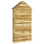 Cobertizo de herramientas madera pino impregnada 107x37x220 cm de vidaXL, Cobertizos - Ref: Foro24-318192, Precio: 306,92 €, ...