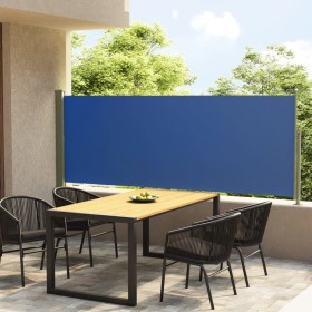 Einziehbare seitliche Gartenmarkise blau 117x300 cm von vidaXL, Sonnenschirme - Ref: Foro24-317830, Preis: 78,99 €, Rabatt: %