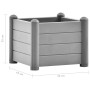 Garden flowerbed PP gray stone 43x43x35 cm by vidaXL, Pots and planters - Ref: Foro24-317579, Price: 67,35 €, Discount: %