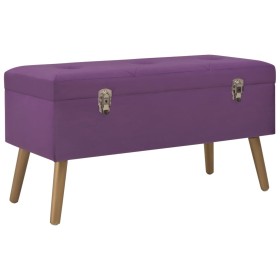 Bench with purple velvet compartment 80 cm by vidaXL, Benches for halls and storage - Ref: Foro24-329931, Price: 87,25 €, Dis...