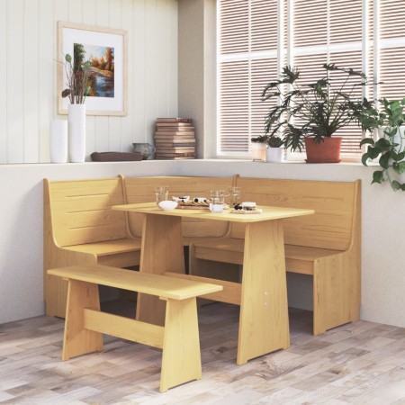 Garden furniture set 3 pieces solid honey brown pine wood by vidaXL, Furniture sets for kitchens and dining rooms - Ref: Foro...