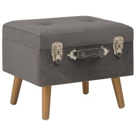 Gray velvet storage stool 40 cm by vidaXL, Benches for halls and storage - Ref: Foro24-329253, Price: 46,05 €, Discount: %