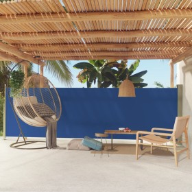 Retractable side awning for blue patio 160x500 cm by vidaXL, Umbrellas - Ref: Foro24-317924, Price: 87,99 €, Discount: %