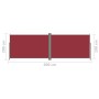 Toldo lateral retráctil rojo 200x600 cm de vidaXL, Sombrillas - Ref: Foro24-318011, Precio: 105,98 €, Descuento: %