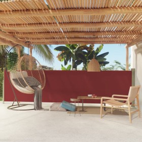 Toldo lateral retráctil para patio rojo 140x500 cm de vidaXL, Sombrillas - Ref: Foro24-317919, Precio: 80,99 €, Descuento: %