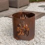 RedFire Handgefertigter Kiruna-Gartenkamin aus Stahl in Rostfarbe von RedFire, Kamine - Ref: Foro24-441219, Preis: 107,47 €, ...