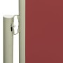 Toldo lateral retráctil para patio rojo 117x500 cm de vidaXL, Sombrillas - Ref: Foro24-317913, Precio: 82,95 €, Descuento: %