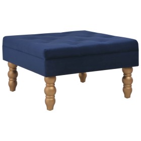 Navy blue velvet stool 60x60x36 cm by vidaXL, Kitchen stools - Ref: Foro24-329928, Price: 58,99 €, Discount: %