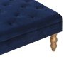 Samt Hocker navy blau 60x60x36 cm von vidaXL, Küchenhocker - Ref: Foro24-329928, Preis: 58,99 €, Rabatt: %