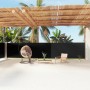 Toldo lateral retráctil negro 160x1200 cm de vidaXL, Sombrillas - Ref: Foro24-318066, Precio: 84,69 €, Descuento: %