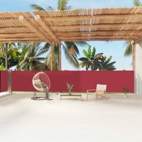 Toldo lateral retráctil rojo 140x1200 cm de vidaXL, Sombrillas - Ref: Foro24-318065, Precio: 108,99 €, Descuento: %