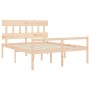 Cama para personas mayores con cabecero madera maciza 160x200cm de vidaXL, Camas y somieres - Ref: Foro24-3195426, Precio: 16...