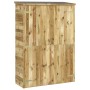 Cobertizo de herramientas madera pino impregnada 123x45x171 cm de vidaXL, Cobertizos - Ref: Foro24-318196, Precio: 285,58 €, ...