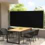 Schwarze einziehbare Seitenmarkise für den Garten, 140 x 300 cm von vidaXL, Sonnenschirme - Ref: Foro24-317832, Preis: 56,72 ...