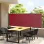 Toldo lateral retráctil de jardín rojo 117x300 cm de vidaXL, Sombrillas - Ref: Foro24-317831, Precio: 67,20 €, Descuento: %