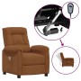 Sillón de masaje elevable tela de microfibra marrón de vidaXL, Sillones de masaje eléctricos - Ref: Foro24-3093311, Precio: 2...