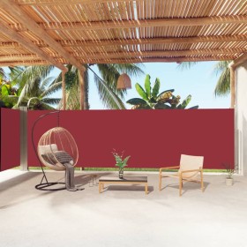 Toldo lateral retráctil rojo 180x1000 cm de vidaXL, Sombrillas - Ref: Foro24-318041, Precio: 109,84 €, Descuento: %