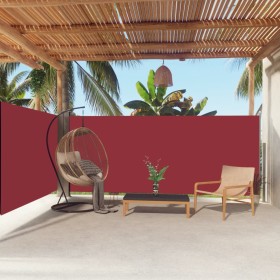 Red retractable side awning 160x600 cm by vidaXL, Umbrellas - Ref: Foro24-317999, Price: 91,31 €, Discount: %