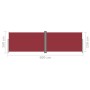 Toldo lateral retráctil rojo 160x600 cm de vidaXL, Sombrillas - Ref: Foro24-317999, Precio: 91,31 €, Descuento: %