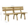 Imprägniertes Kiefernholz Gartenbank 160 cm von vidaXL, Gartenbänke - Ref: Foro24-318401, Preis: 103,78 €, Rabatt: %