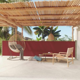 Toldo lateral retráctil de jardín rojo 117x600 cm de vidaXL, Sombrillas - Ref: Foro24-317949, Precio: 89,99 €, Descuento: %