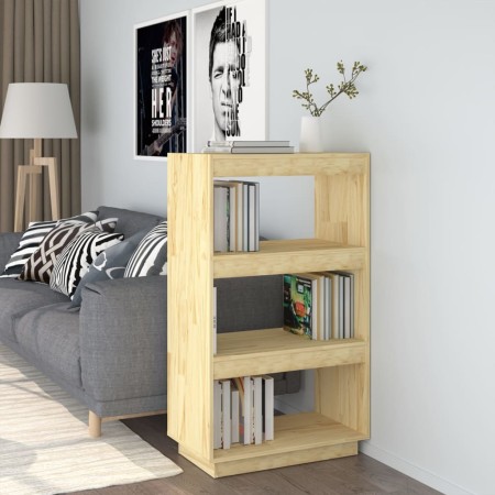 Estantería/divisor de espacios madera maciza pino 60x35x103 cm de vidaXL, Librerías y estanterías - Ref: Foro24-810864, Preci...