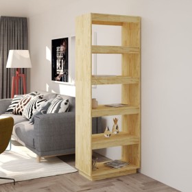 Solid pine wood shelf/divider for spaces 60x35x167 cm by vidaXL, Bookcases and shelves - Ref: Foro24-810874, Price: 101,19 €,...