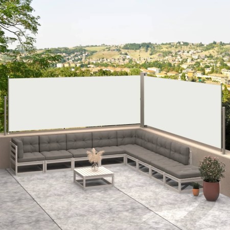 Toldo lateral retráctil crema 117x600 cm de vidaXL, Sombrillas - Ref: Foro24-317983, Precio: 87,95 €, Descuento: %