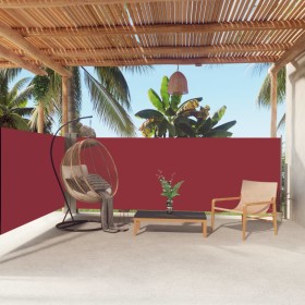 Retractable red side awning 140x600 cm by vidaXL, Umbrellas - Ref: Foro24-317993, Price: 85,99 €, Discount: %