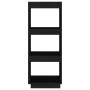 Shelf / space divider black pine wood 40x35x103 cm by vidaXL, Bookcases and shelves - Ref: Foro24-810848, Price: 49,32 €, Dis...