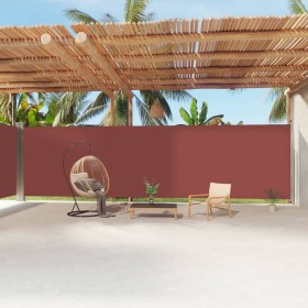 Toldo lateral retráctil marrón 220x1200 cm de vidaXL, Sombrillas - Ref: Foro24-318087, Precio: 149,99 €, Descuento: %