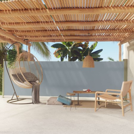 Retractable side awning for patio gray 160x500 cm by vidaXL, Umbrellas - Ref: Foro24-317926, Price: 85,57 €, Discount: %