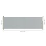 Toldo lateral retráctil para patio gris 160x500 cm de vidaXL, Sombrillas - Ref: Foro24-317926, Precio: 85,57 €, Descuento: %