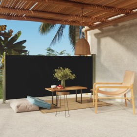 Schwarze einziehbare Seitenmarkise für den Garten, 140 x 300 cm von vidaXL, Sonnenschirme - Ref: Foro24-317874, Preis: 70,99 ...