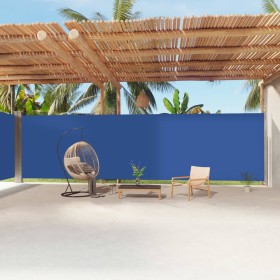 Toldo lateral retráctil azul 220x1200 cm de vidaXL, Sombrillas - Ref: Foro24-318088, Precio: 151,99 €, Descuento: %