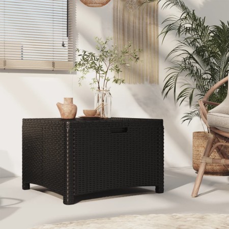 Garden storage box PP rattan graphite color 60x54x41 cm by vidaXL, Outdoor storage boxes - Ref: Foro24-318238, Price: 86,99 €...