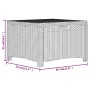 Garden storage box PP rattan graphite color 60x54x41 cm by vidaXL, Outdoor storage boxes - Ref: Foro24-318238, Price: 86,99 €...