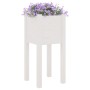 Solid white pine wood planter 31x31x70 cm by vidaXL, Pots and planters - Ref: Foro24-810781, Price: 24,99 €, Discount: %