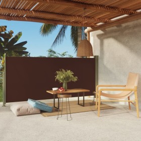 Brown retractable garden side awning 140x300 cm by vidaXL, Umbrellas - Ref: Foro24-317879, Price: 84,16 €, Discount: %