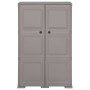 Plastic wardrobe gray wood design 79x43x125 cm by vidaXL, Lockers and storage cabinets - Ref: Foro24-340593, Price: 188,06 €,...