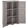 Kunststoff-Kleiderschrank, graues Holzdesign, 79 x 43 x 125 cm von vidaXL, Schließfächer und Lagerschränke - Ref: Foro24-3405...